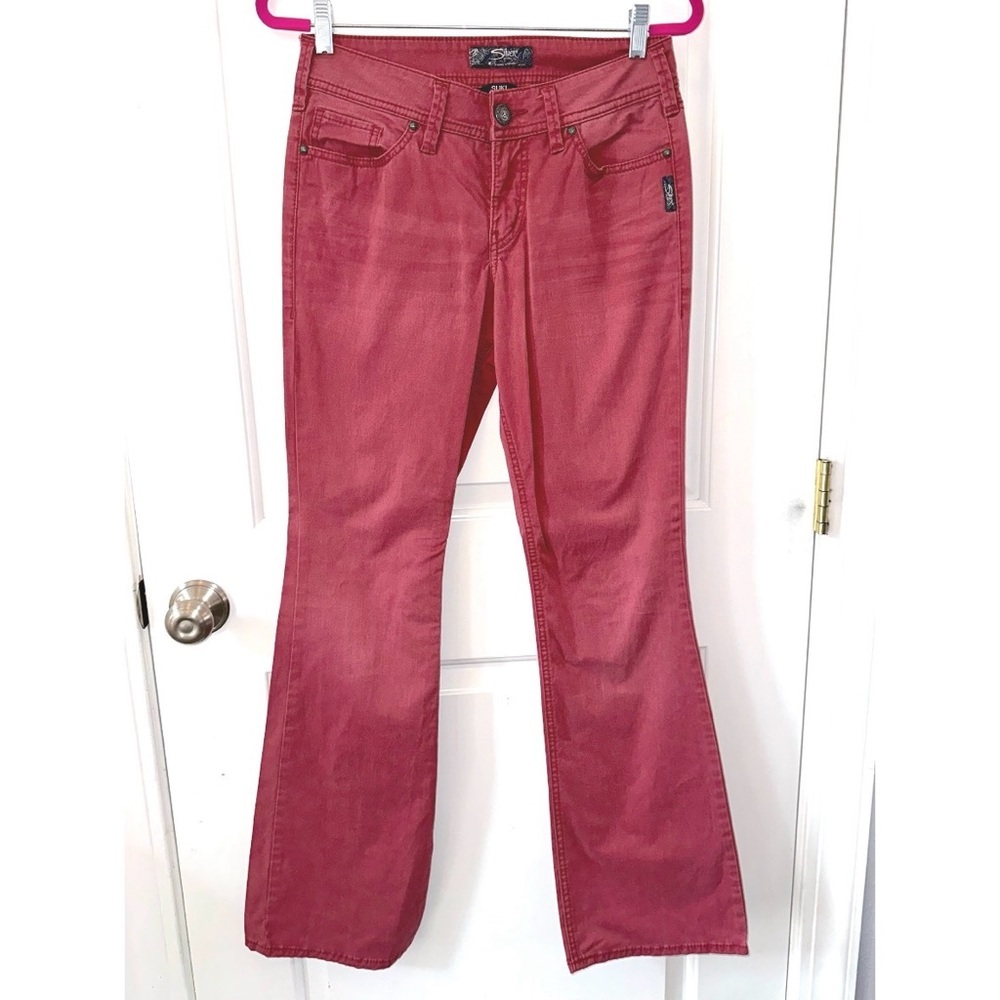 Silver Jeans Women’s Suki high rise twill bootcut jean